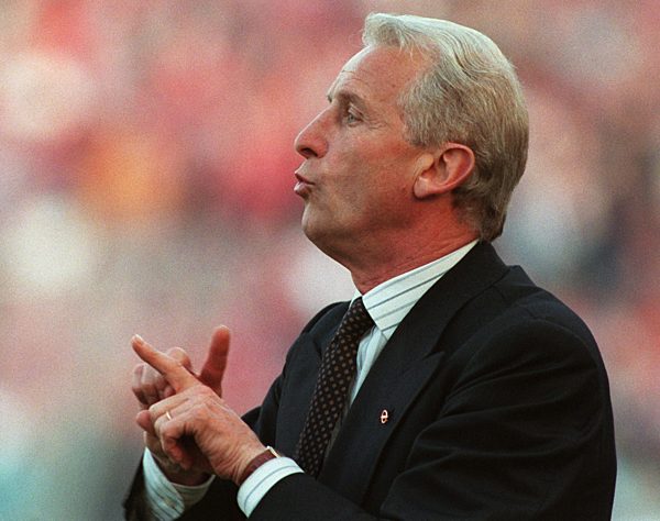 Bayern-Trainer Giovanni Trapattoni in Aktion