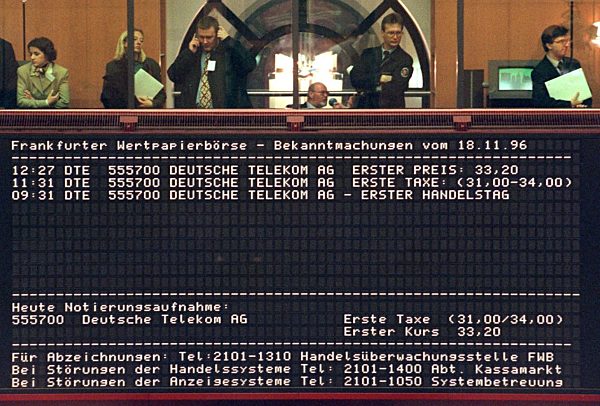 Telekom mit erfolgreicher Börsenpremiere
