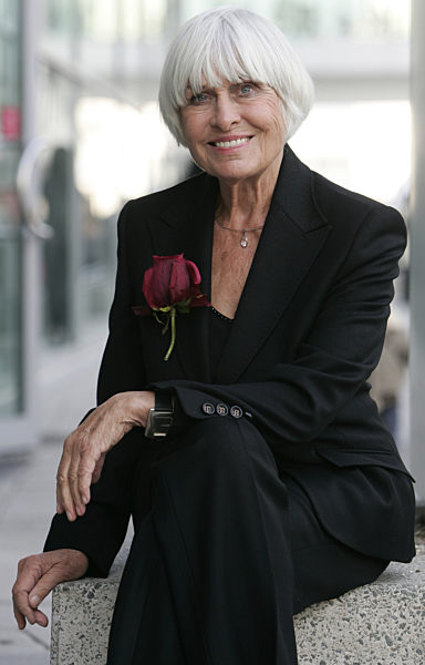 Die deutsche Autorin und Schauspielerin Barbara Rütting, aufgenommen am 11...