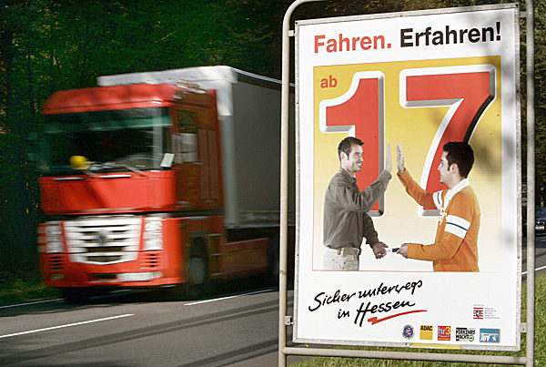 Driver's licence with 17