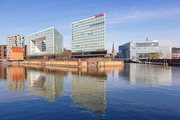 Der Spiegel Hauptsitz an der Ericusspitze in der HafenCity in Hamburg, Deutschland