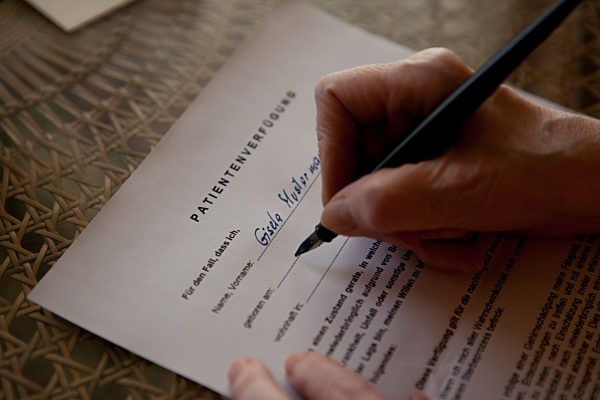 Patientenverfuegung schreiben