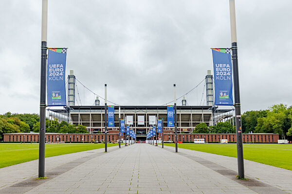 Vorbereitungen am Stadion Köln zur UEFA EURO 2024 - 24.05.2024