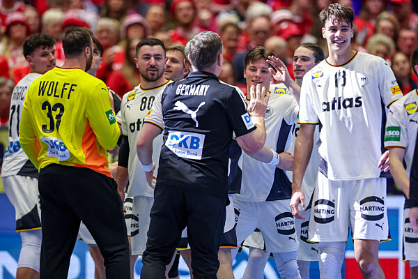 28.01.2026, Handball EM Männer, Deutschland - Frankreich