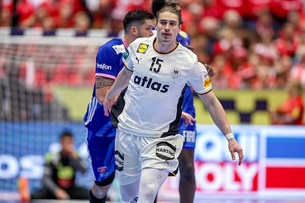 28.01.2026, Handball EM Männer, Deutschland - Frankreich