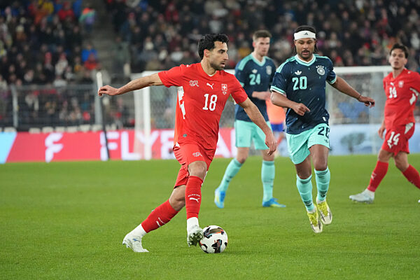 Basel 27.03.2026: Schweiz vs. Deutschland, Freundschaftsspiel, St. Jakobs Park Basel