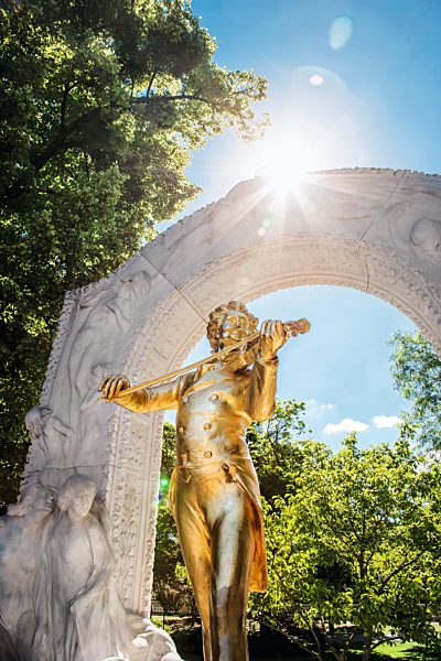 Wien: Wiener Stadtpark, Johann-Strauss-Denkmal