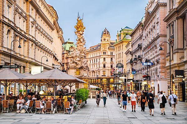 Wien: Graben mit Pestsaeule