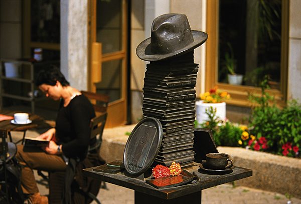 Germany: Dresden - Monument to Erich Kaestner