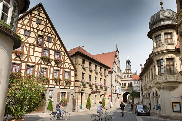 Marktbreit: Old town with Maintor, Franconia