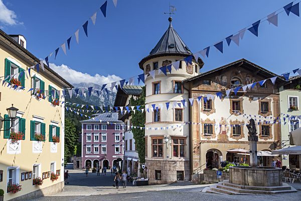 Chiemgau: Marktplatz in Berchtesgaden