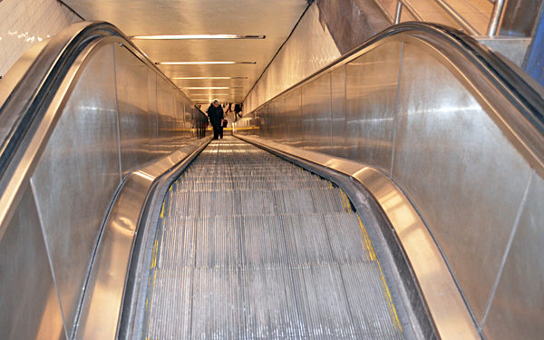 Rolltreppe in New York