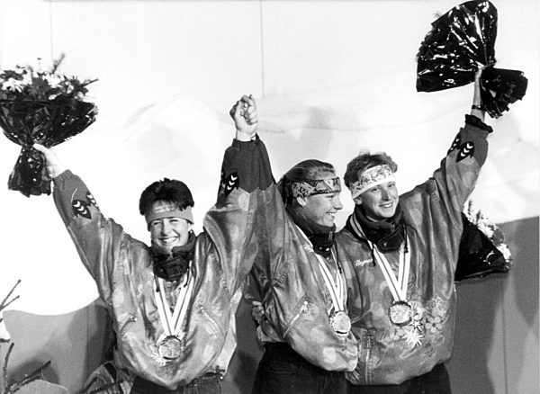 Albertville 1992 - Deutsche Biathlon-Staffel holte Silber