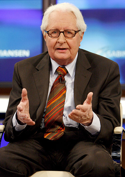 Der frühere SPD -Vorsitzende Hans-Jochen Vogel. aufgenommen am Sonntag (06...