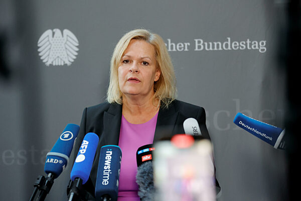 Bundesinnenministerin Nancy Faeser