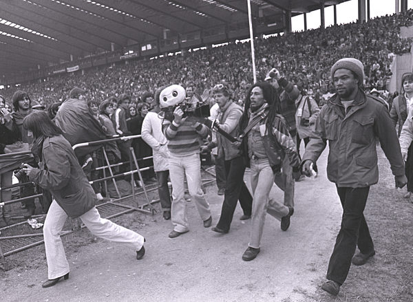 Bob Marley bei seinem Konzert in München