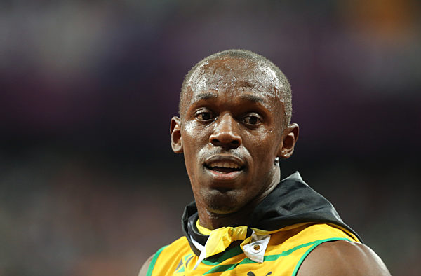 Usain Bolt gewinnt den Sprint über 100 m