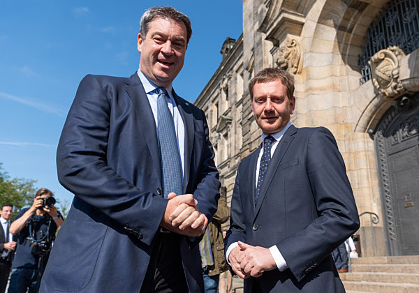 Gemeinsame Kabinettssitzung von Sachsen und Bayern