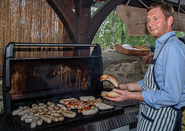 Auftakt der Sommertour von Sachsens Ministerpräsident Kretschmer