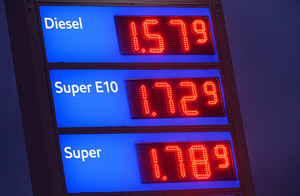 Benzinpreise am Morgen in Dresden