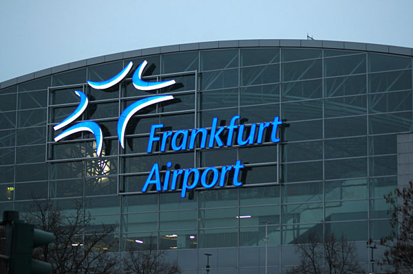 Frankfurt Airport. Frankfurt Airport. Shining logo