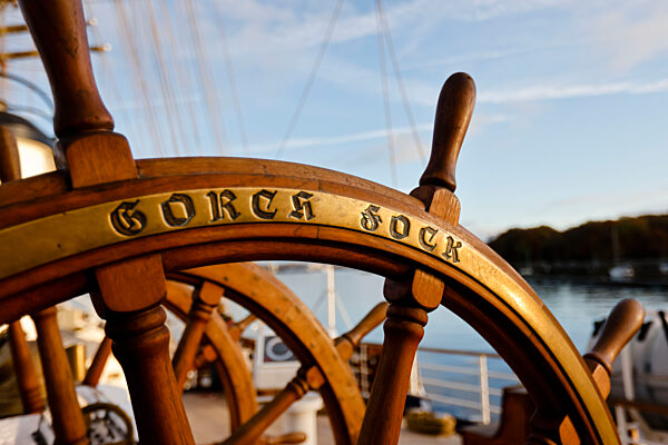 Pressetermin auf der «Gorch Fock»