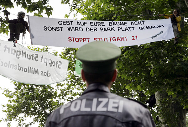 Baumbesetzung gegen Stuttgart 21