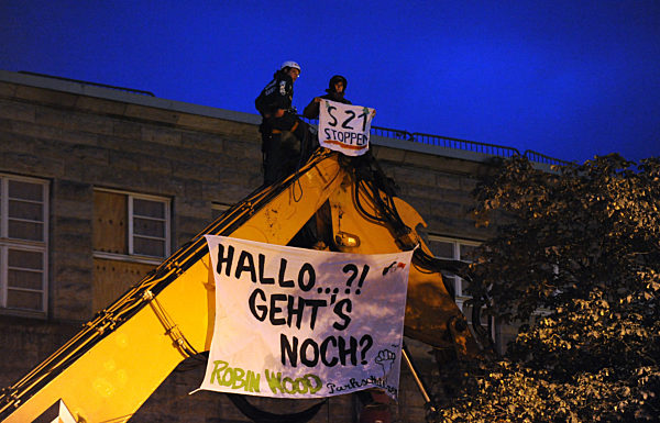 Stuttgart 21 - Baggerbesetzung