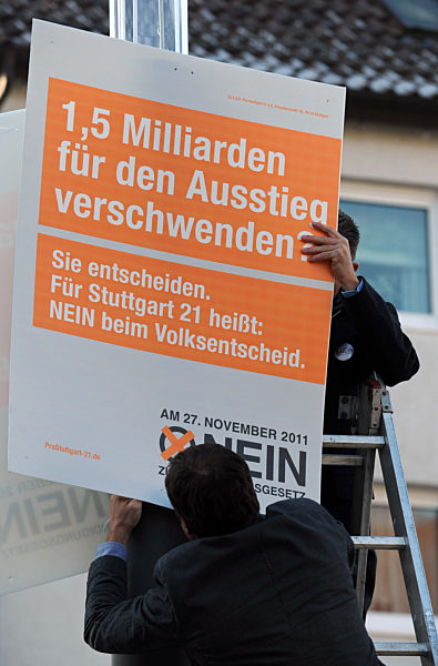 Start der Plakataktion der Stuttgart 21-Befürworter
