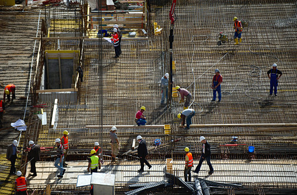Baustelle in Stuttgart