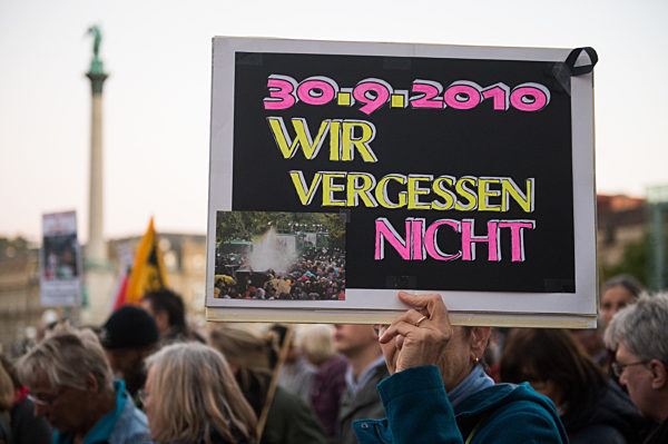 Stuttgart 21 - Demonstration zu 5 Jahre "Schwarzer Donnerstag"