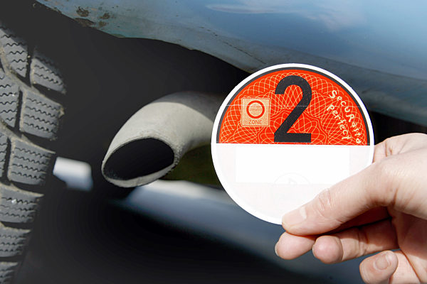 Umweltplakette für Auto
