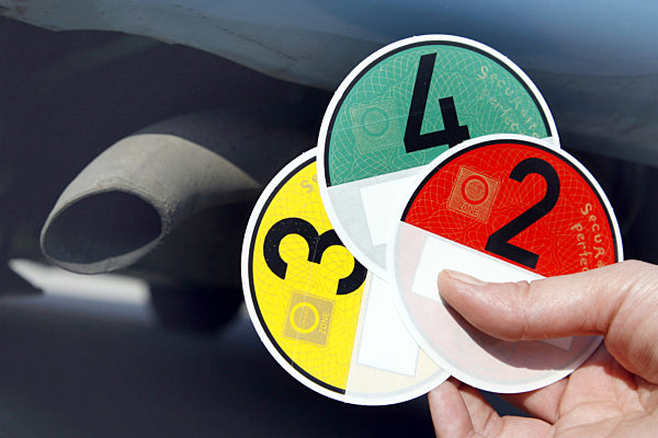 Umweltplakette für Auto