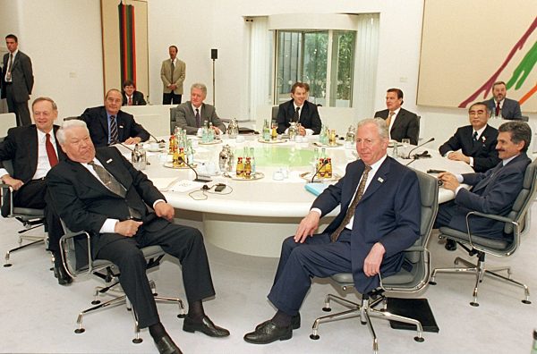 G-8-Gipfel: Abschlußsitzung mit Jelzin