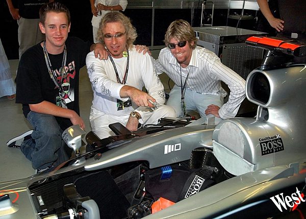 Formel 1-Rennen in Hockenheim: Gottschalk mit Söhnen