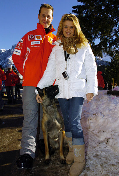 Schumacher und Frau in Madonna di Campiglio