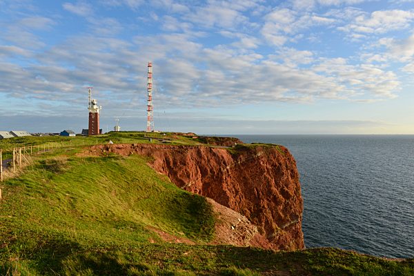 Heligoland's rocky red and green cliff edge, Germany