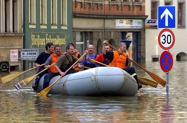 Meißen weiterhin überflutet