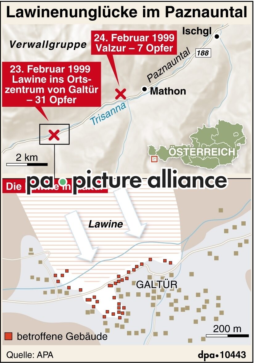 Lawinenunglücke im Paznauntal (19.02.2009)