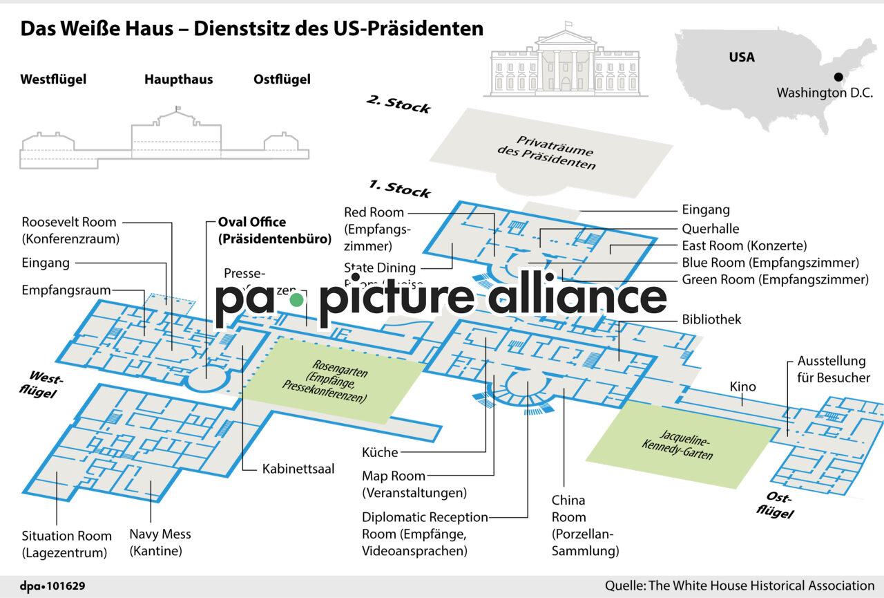 Das Weiße Haus - Dienstsitz des US-Präsidenten (27.10.2020)