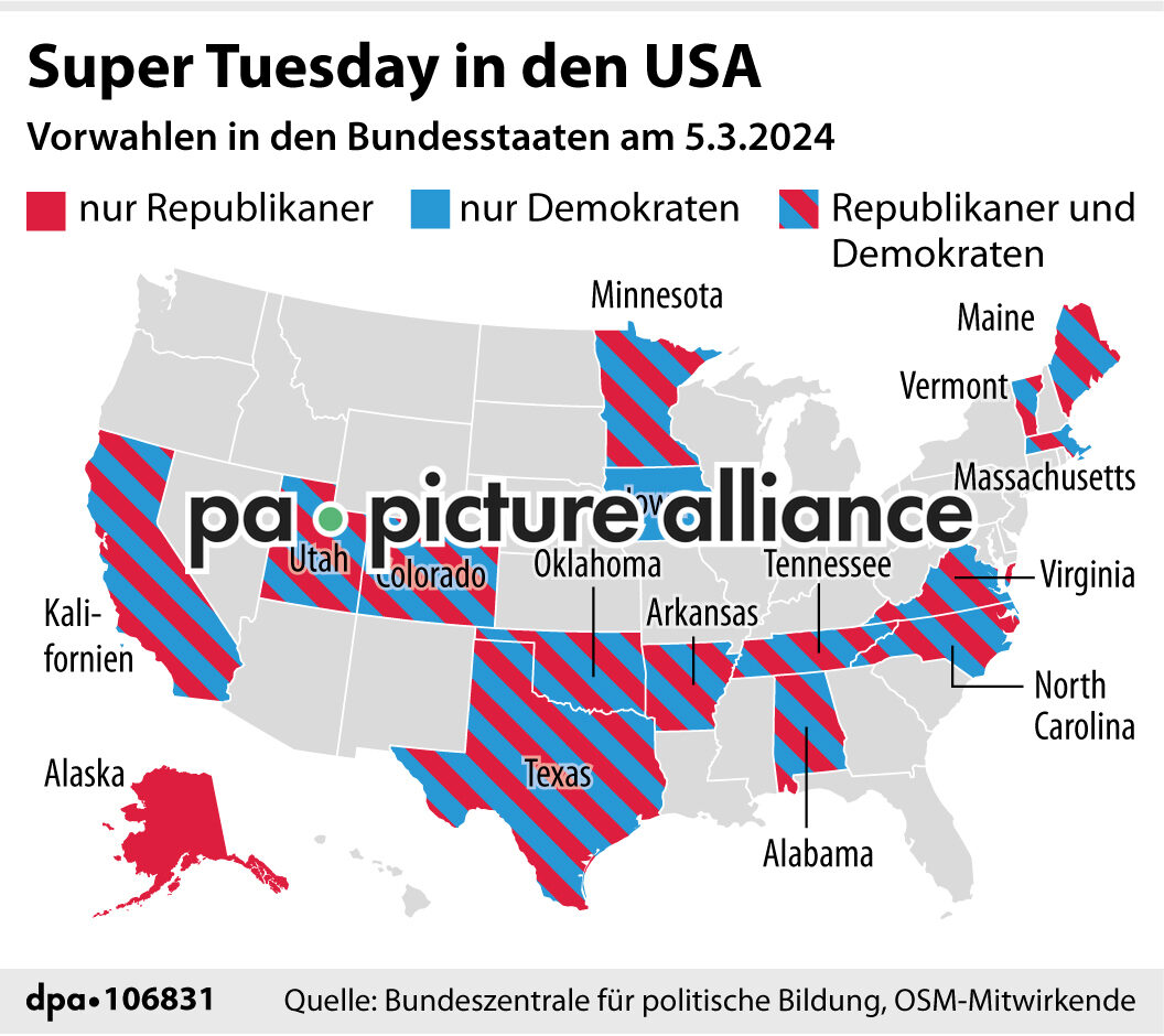 Super Tuesday in den USA (04.03.2024)