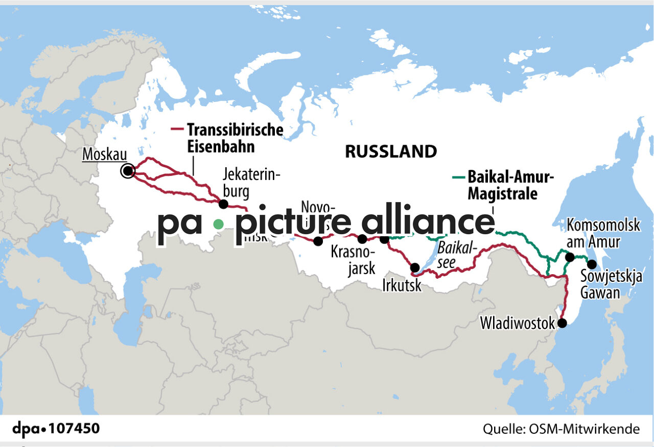 Transsibirische Eisenbahn und Baikal-Amur-Magistrale (04.07.2024)