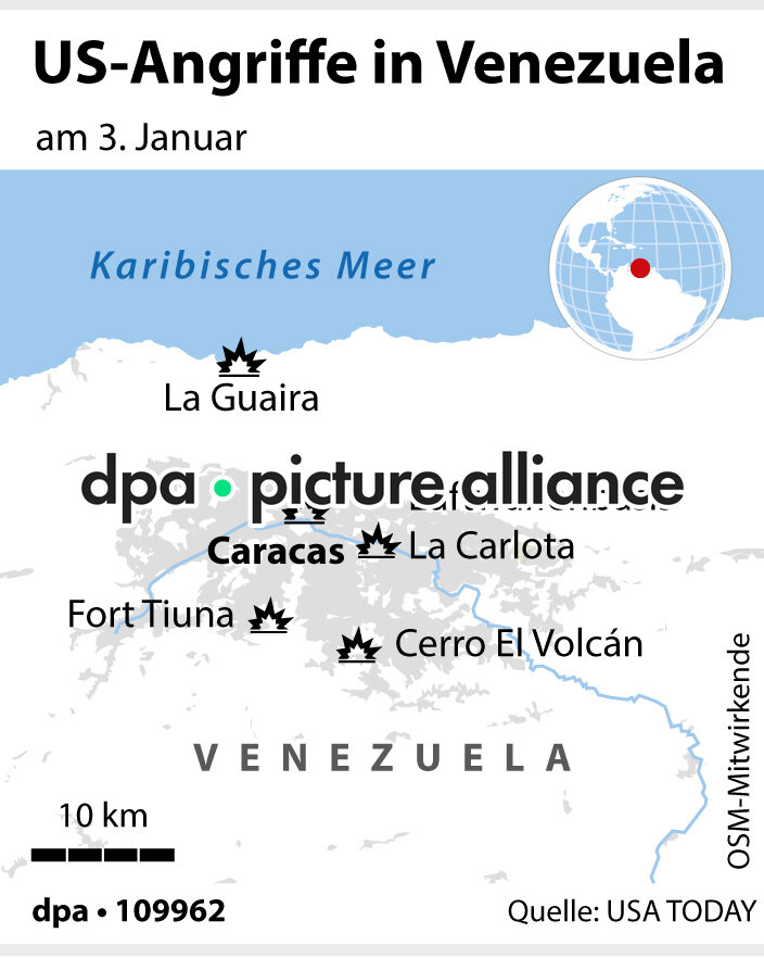 US-Angriffe in Venezuela (05.01.2026)