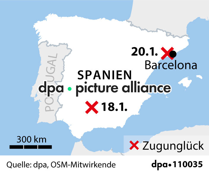 Zugunglück in Spanien (21.01.2026)