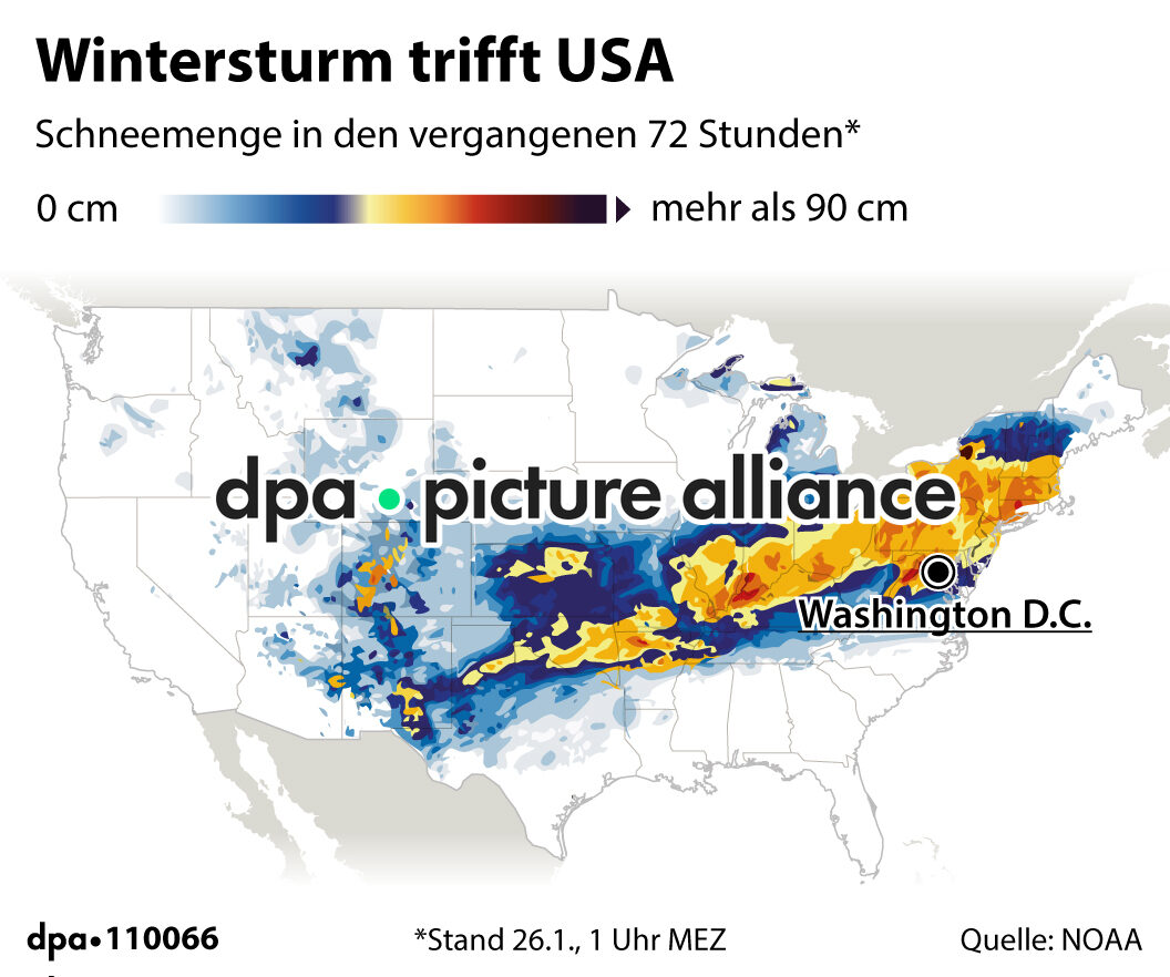 Wintersturm trifft USA (26.01.2026)