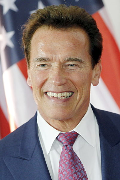 Der Gouverneur von Kalifornien Arnold Schwarzenegger blickt am Montag (02.03...