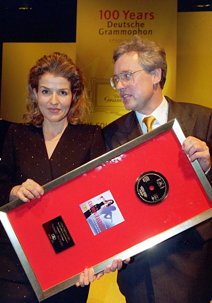 Anne-Sophie Mutter erhält bei Grammophon-Feier "Goldene CD"