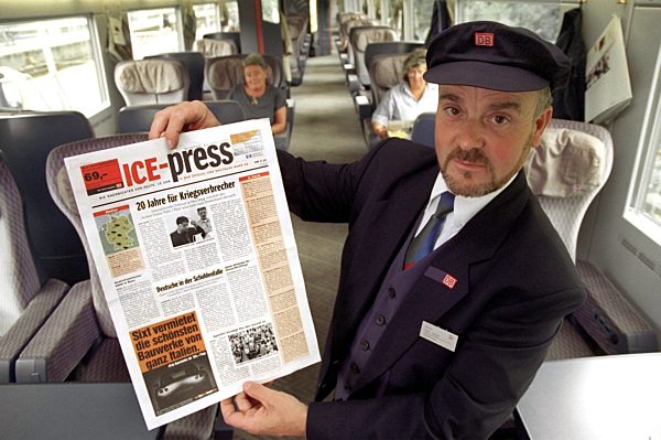"ICE-Press" - die "schnellste Zeitung der Welt" im Zug