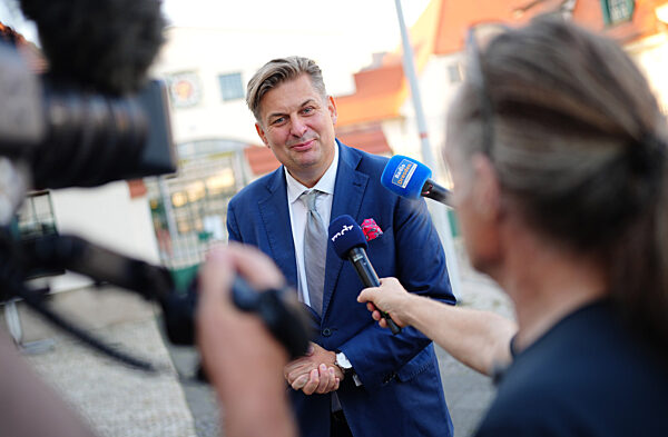 Landtagswahl Sachsen - Wahlparty AfD