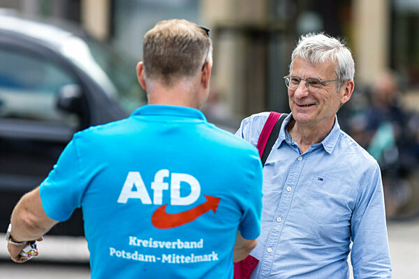 Wahlkampfveranstaltung der AfD Brandenburg